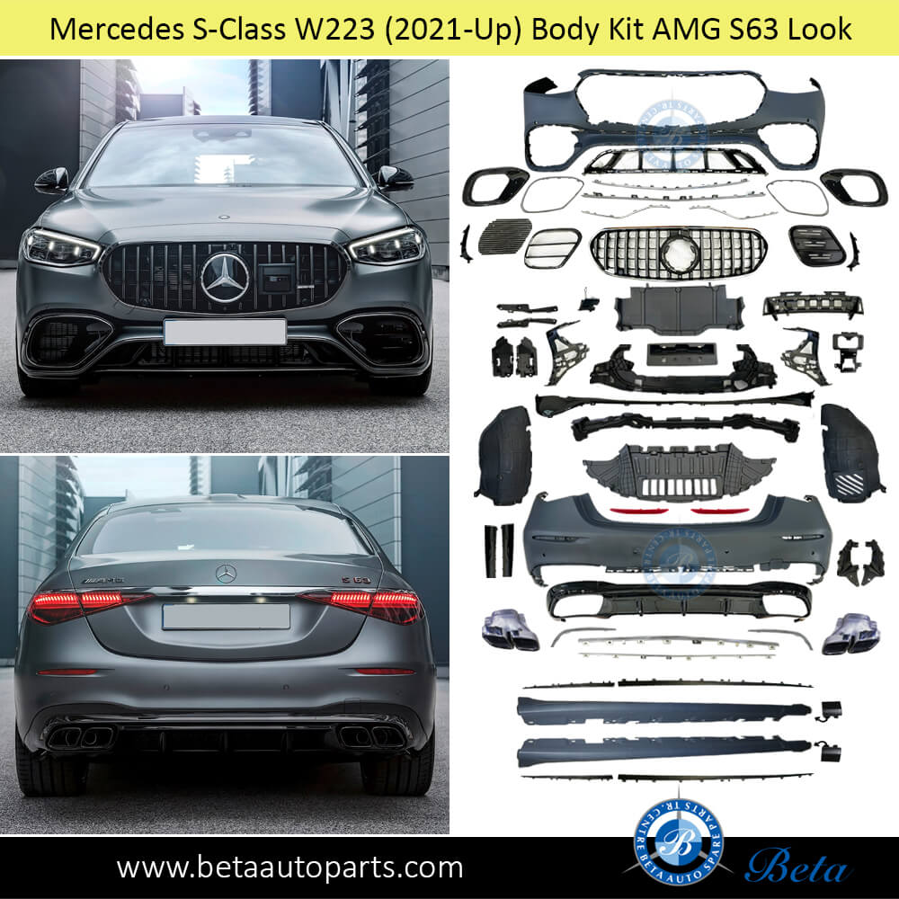 Mercedes S-Class W223 (2021-Up), Body Kit AMG S63 Look, China Mercedes S-Class W223 (2021-Up), Body Kit AMG S63 Look, China